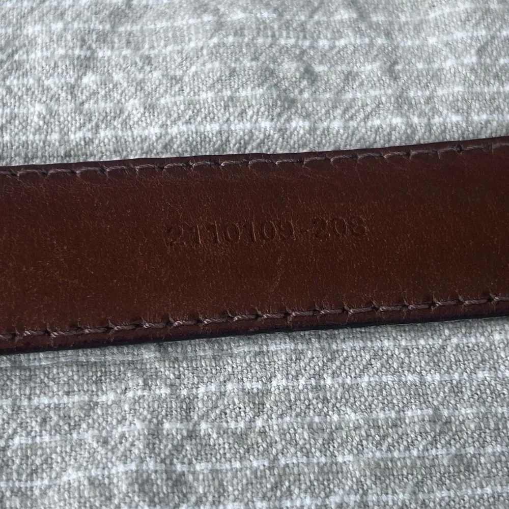 Polo Ralph Lauren Brown Leather Belt Made In Italy Well Loved And Broken In